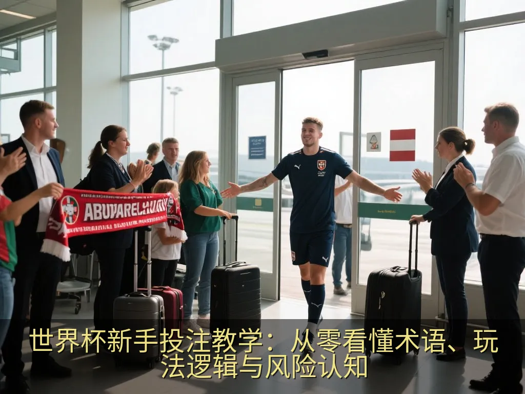 世界杯足球场氛围与术语信息图风格示意图